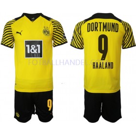 Barn Fotballdrakter BVB Borussia Dortmund Erling Haaland 9 Hjemme 2021-22 Kortermet